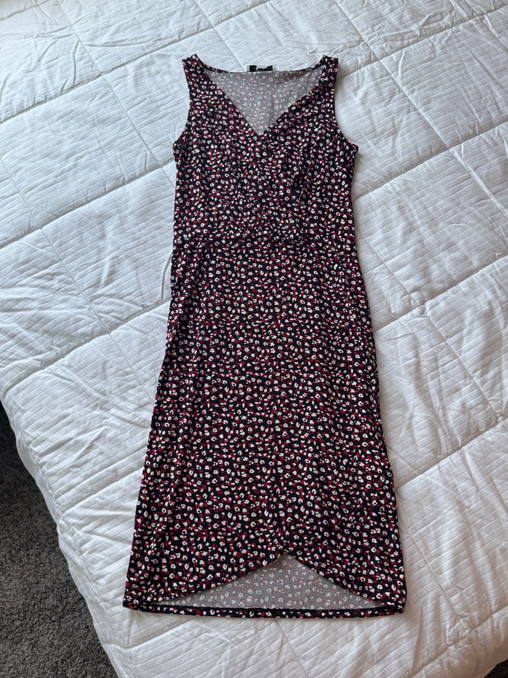 White House Black Market black polka dot dress size 0 - Picture 3 of 10